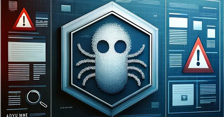 alt=A spider on a computer screen, indicating the presence of malware.