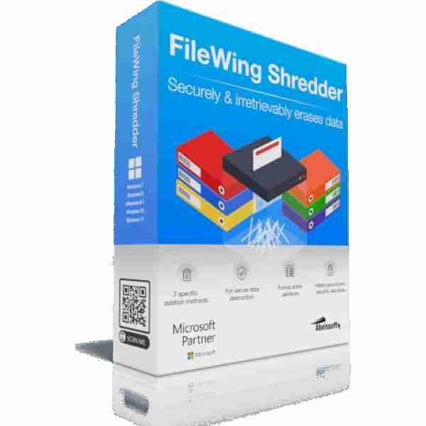 alt=FileWing Shredder - Secure file shredder software.