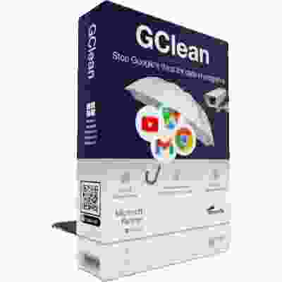 alt=A screenshot of the gclean logo, featuring the word "gclean" in bold letters against a clean white background.