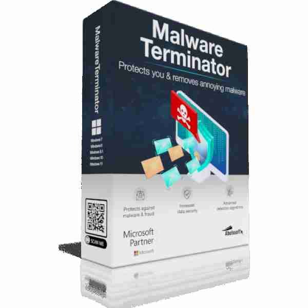 alt=Microsoft partner Malware Terminator by Abelssoft - a powerful tool to protect your computer from malware threats.