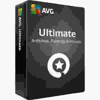 alt=Image: AVG Ultimate Antivirus interface with toggle buttons for turning on and off various features.