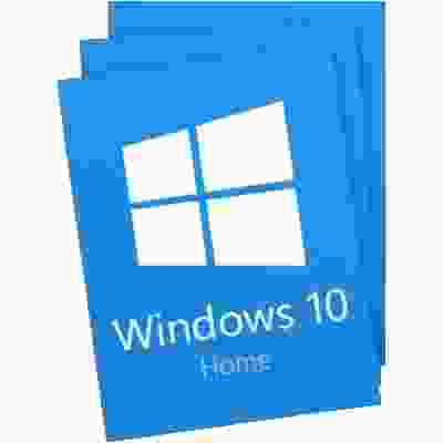 alt=3 Product key sticker for Windows 10 Home edition, featuring alphanumeric code for software activation.
