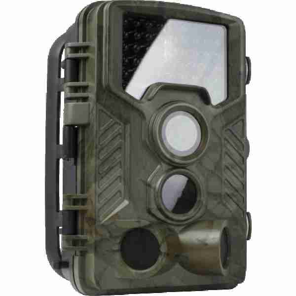 alt=A trail camera capturing wildlife in their natural habitat, providing a convenient way to monitor game activity.
