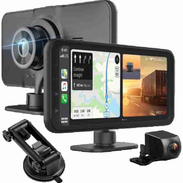 alt=Wireless multimedia receiver with RoadMate CPDuo by REXING.