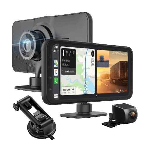 alt=Wireless multimedia receiver with RoadMate CPDuo by REXING.