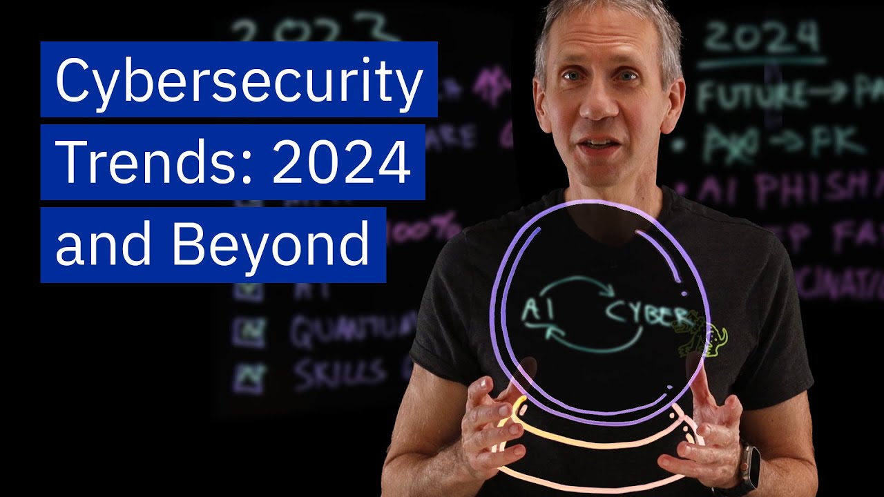 alt= Image showing a futuristic lock symbolizing cybersecurity trends in 2024 and beyond.