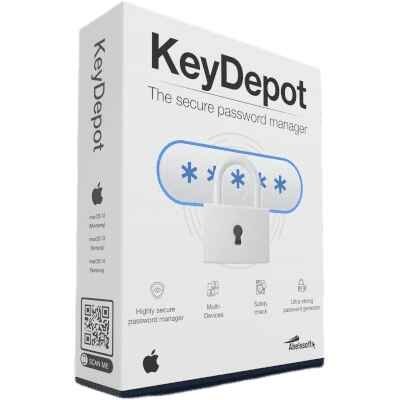 alt=Keydepot logo - a padlock symbolizing security, with the text "Keydepot - the secure password manager" underneath.
