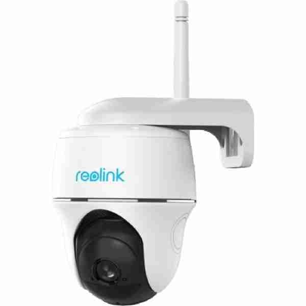 alt=Reolink IP camera with WiFi connectivity.