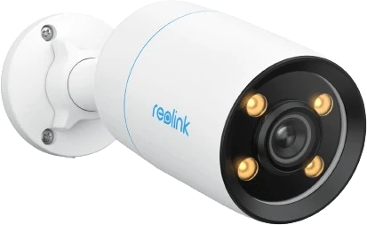 alt=1. Reolink outdoor security camera positioned for surveillance, ensuring safety and monitoring of the surrounding area.