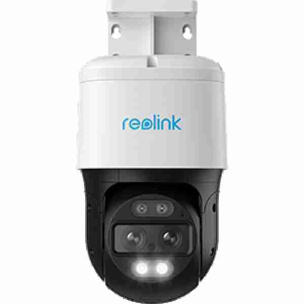 alt= A Reolink IP camera designed for security monitoring, highlighting its modern aesthetics and functionality in surveillance.