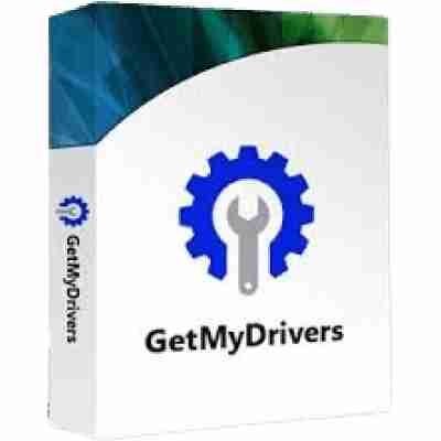 alt= Screenshot of GetMyDrivers software by Iolo, illustrating tools for automatic driver updates and system optimization features.