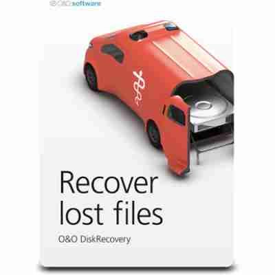 alt=Book cover of "Recover Lost Files" by O&O, featuring a sleek design with a focus on data recovery themes.