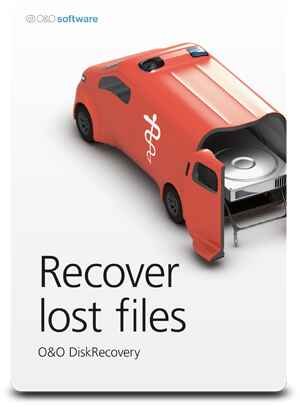 alt=Book cover of "Recover Lost Files" by O&O, featuring a sleek design with a focus on data recovery themes.