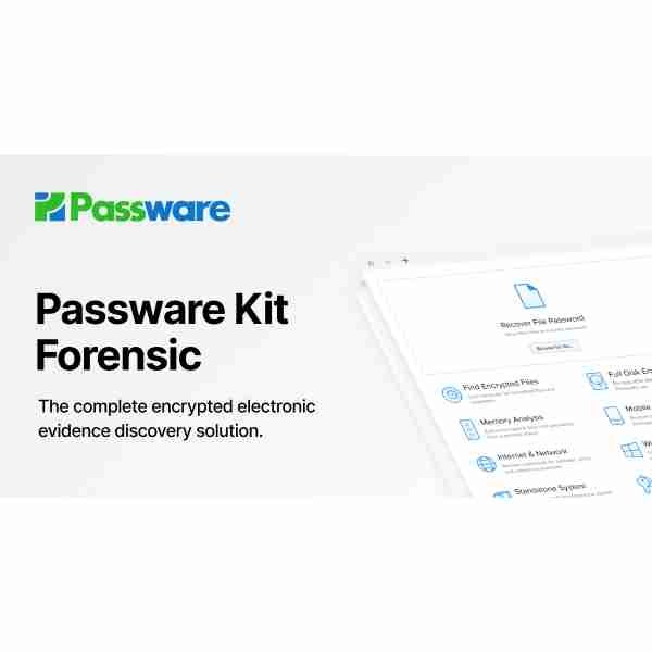 alt=1. Image of a Passware Kit Forensic, a tool designed for password recovery and digital forensic investigations.