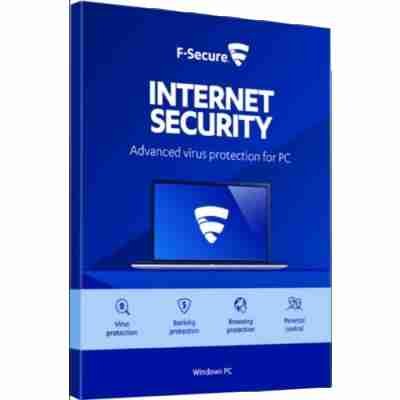 alt= Image of F-Secure internet security software for one PC, showcasing protection features and user-friendly interface.