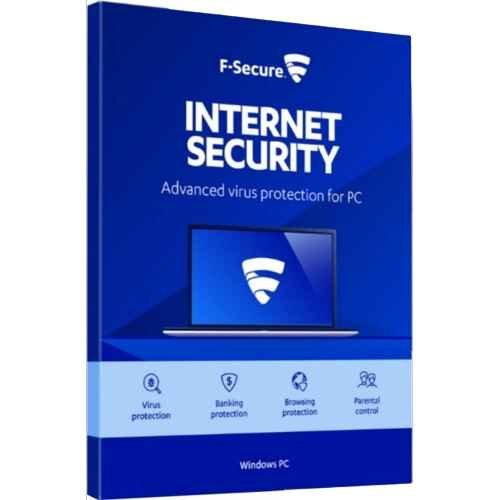 alt= Image of F-Secure internet security software for one PC, showcasing protection features and user-friendly interface.