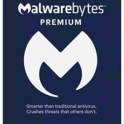 alt=Malwarebytes Premium logo on a dark background with text emphasizing its effectiveness against threats beyond traditional antivirus software.