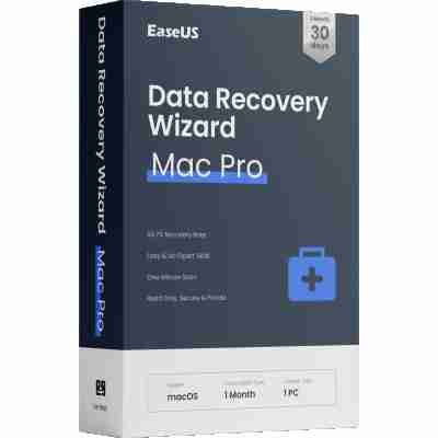 alt=EaseUS Data Recovery Wizard interface on Mac Pro, showcasing data recovery options and user-friendly navigation.