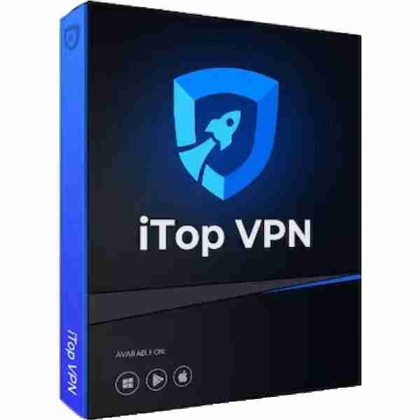 alt=Itop VPN box featuring the logo prominently displayed on the front.