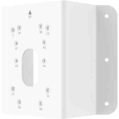 alt=White electrical junction box with multiple connection points labeled A1-A4, B1-B4, and C1-C4, designed for wall mounting.