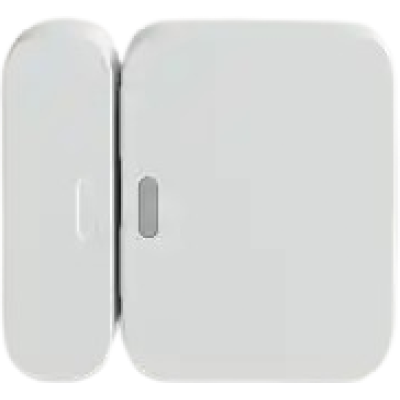 alt=A compact, modern white device consisting of two pieces—one square and one rectangular—set against a minimalistic background.